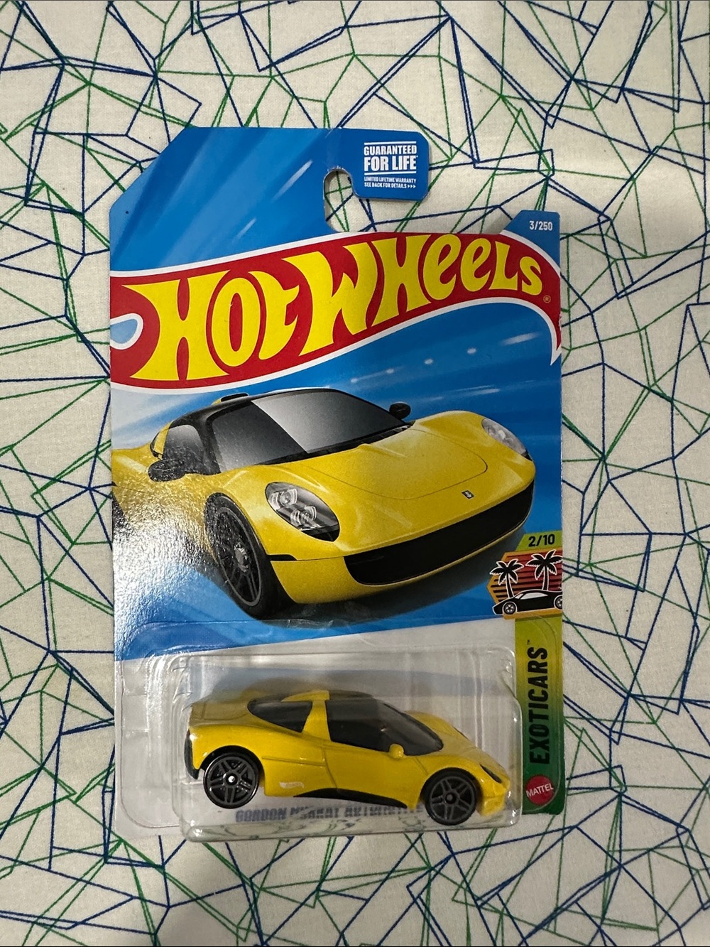 Hot Wheels Yellow Exotic Sports Car Toy - Hot Wheels Brand